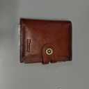 Wallet Women,RFID Blocking Leather Womens Wallet Bifold Compact Card Holder Small Wallet for Women with Removable ID Window Brown