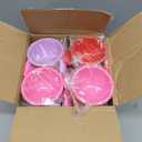 RICHSC-PAN 20 Pack Ice Cream Bowls, Cartoon Candy Color Ice Sundae Cups with Spoon. Multi-Color Reusable, Perfect for Summer Ice Cream Events and Gift Bags for Kids.