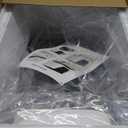 RIZZARI Stainless Steel Cat Box: Beige Leak-Proof Large Enclosed Litter Pan Indoor Odorless Tray for Multiple Cats - Teflon Non-Stick Coating - for Cats Under 20 lbs - Ideal for Laundry Room Balcony