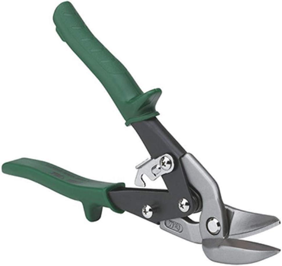 Malco AVM7 Mini Aviation Snips | Right & Straight Cutting Offset Design | Compact 7-1/8" Length for Tight Spaces | 24-Gauge Capacity | 3/4" Cut Forged Steel Jaws | Green Handle