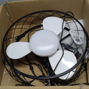 Ceiling Fan with Light for Patios,Outdoor Indoor 20"Hanging Fan Lights with Plug in Cord,Remote and APP Control,Black Light with Fans,Dimmable Ceiling Lights for Gazebo Pergola,Vintage Caged Enclosed