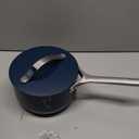 Caraway Nonstick Ceramic Sauce Pan with Lid (3 qt) - Non Toxic, PTFE & PFOA Free - Oven Safe & Compatible with All Stovetops (Gas, Electric & Induction) - Navy