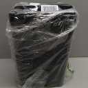 4.5 Gallon Plastic Trash Can with Swing Lid, Slim Swing Top Garbage Can, Black 