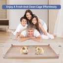 Disposable Guinea Pig Cage Liners, 48" x24 Large Liner Bag for Guinea Pig Cage Bottom, Water-Resistant Kraft Paper（25Pcs