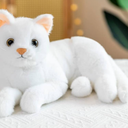 LoYuSenn 12 Inch White Cat Stuffed Animal Plush Toys