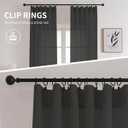 CUCRAF Sheer Curtains Panels for Living Room Bedroom Short Window Semi Treatment Drapes Voile Rod Pocket,Set of 2 (54 x 63 inches Long,Grey)