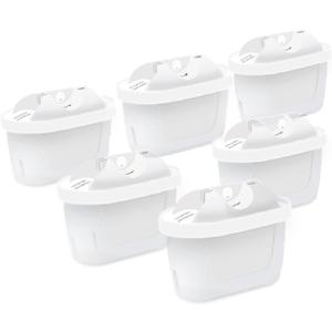 Water Filter for All BRITA,Compatible with Brita Maxtra/Mava,Maxtra+, Fit for Mavea,Marella jug Pitcher Replacement Cartridge, Reduce Limescale and Impurities. (6)