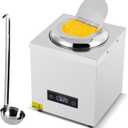 Soup Kettle Warmer Digital Display Temp. Adjustable w/Ladle Electric Food Nacho Cheese Warmer 10QT Commercial Soup Warmer for Buffet Party