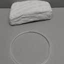 Lanpn 24 Inch Christmas Tree Collar, Plush Tree Collar Tree Stand Cover Xmas Tree Ring Stand Tree Basket Skirt for Small Artificial Trees Winter Home Party Holiday Indoor Christmas Decor (White, 60cm)