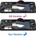 TFT for Samsung Galaxy S23+ Plus 5G Screen Replacement,for Samsung S23 Plus S916 LCD Screen SM-S916U S916A S916W LCD Display Touch Digitizer Assembly with Frame [US Version,No Fingerprint] (Black)