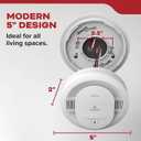 Kidde Smoke Detector, Hardwired with 10-Year Battery Backup, Interconnectable, LED Status Lights, 85 dB Alarm, 5-inches, 20SA10, 3 Pack
