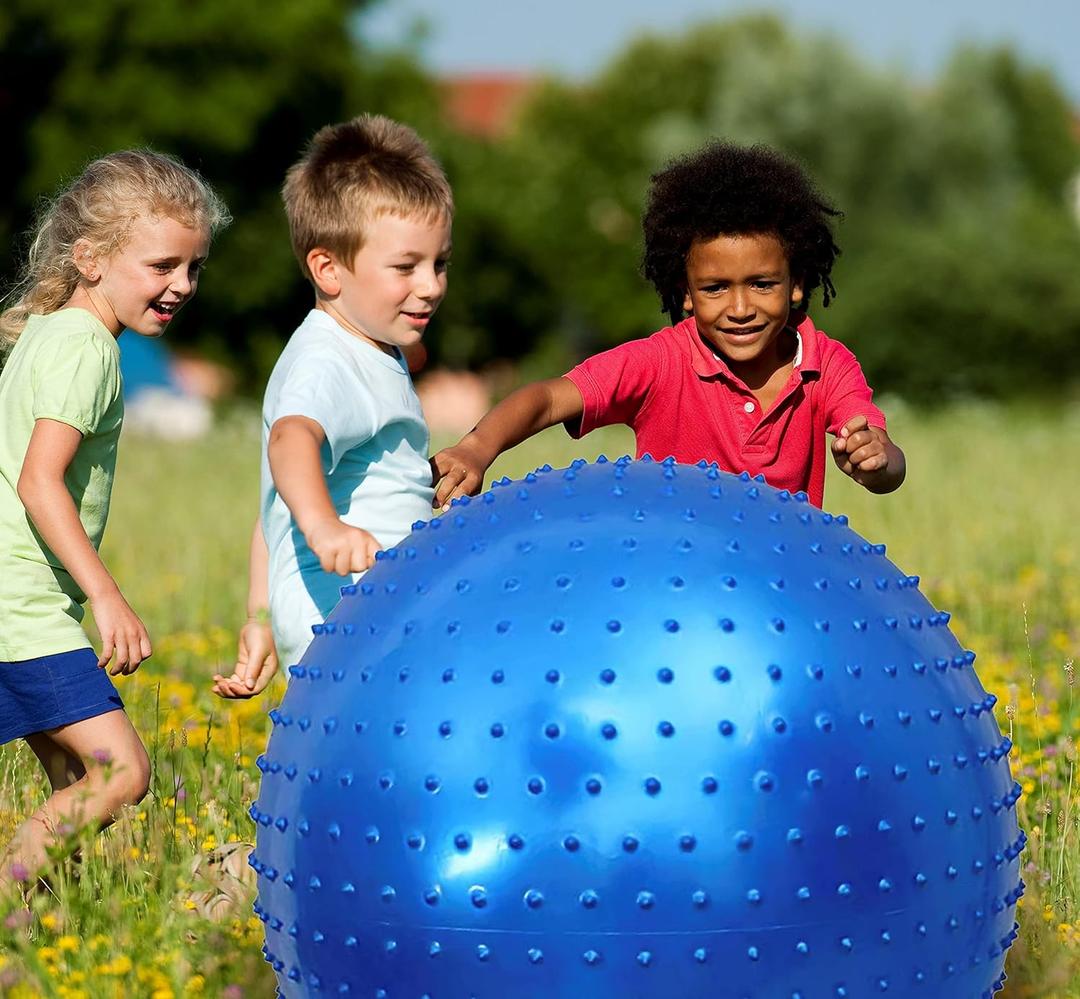 Large Sensory Massage Ball for Kids, 33.5" 85CM 3.1lb(1400g) Bouncy Exercise Ball for Toddlers, Big Inflatable Balls with Tactile Spikes, Outdoor Giant Yoga Ball, Large Beach Balls Play Ball Large Sensory Massage Ball for Kids, 33.5" 85CM 3.1lb(1400g) Bouncy Exercise Ball for Toddlers, Big Inflatable Balls with Tactile Spikes, Outdoor Giant Yoga Ball, Large Beach Balls Play Ball