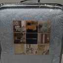 Madison Park Quebec 3-Piece Quilted King Coverlet Set - Dusty Pale Blue, Floral Pattern - King/Cal King Bed - Ideal For Warm Climate Room Decor or Extra Warmth