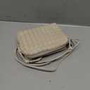 Woven Leather Dumpling Bag Dinner Handbag For Women Purse Hobo Bag Crossbody Shoulder Clutch Evening Wedding Box Bags (Sand Colored)