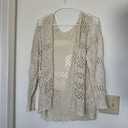 Fisoew Womens Crochet Sleeveless Dress Casual Summer V Neck Boho Knit Cover Up Beach Vacation Midi Tank Dresses Beige M