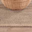 CAMILSON Easy Jute Rug 4x6, Indoor Outdoor Natural Color Fiber Area Rugs for Living Room Patio and Bedroom Rug Herringbone Seagrass Woven Design Easy-Cleaning, Washable Outside Carpet Alfombras 4 x 6