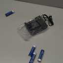 4 Pack 3.7 Volt Button Top Rechargeable Batteries and 18650 Battery Charger,Lithium Battery 4000mAh for Flashlights, Headlamps, Doorbells, RC Cars,Outdoor Garden LightsBattery and Charger