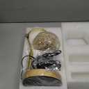 Hisummer Candle Warmer Lamp with Timer, Dimmable Candle Lamp Warmer with 312 K9 Crystals Adjustable Height Electric Candle Warmer for Women Gifts, Wax Warmer Lamp with 2 Bulbs for Jar Candles (Gold)