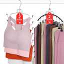 TOPIA HANGER 4 Pack Gym Clothes Organizer, 2 Pack Tank Top Hangers with 2 Pack Leggings Hangers Space Saving Hang 20 Sets Tank Top Bra with Leggings Shorts Pants Yoga Outfits for Closet Black CT78B