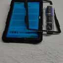 SEYMAC Case for Samsung Galaxy Tab A9+/ A9 Plus Case 11" 2023 (SM-X210/X216/X218), Heavy Duty Shockproof Protective Case with Screen Protector, Rotating Stand and Hand/Shoulder Strap, Black (11 inch, Black / Black)