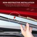 for Tesla Model 3 Front Hood Seal Strip Front Trunk Water Retaining Strip Weather Stripping Rubber Accessories 2023 2022 2021 2020 (Not Suitable for 2024,2025,2026)