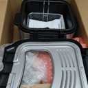 CUSIMAX Electric Deep Fryer for Home Use, 2.5 Liter 1500W Small Deep Fryer with Basket, Adjustable Temperature & Time, Lid with View Window and Odor Free Filter