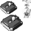 NEEWER 38mm Square Quick Release Plate 4 Pack, Anti Off Arca Type QR Camera Mount Plate Compatible with Peak Design Capture V3 Camera Clip Shoulder Strap Tripod Head, 17.6lb/8kg Max Load, QPR-5
