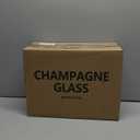 UMEIED Champagne Flutes, 6oz Edge Champagne Glasses Set of 12 with Long Stem - Sparkling Wine Glasses & Elegant Gift for Home, Wedding, Anniversary, Party, Birthday, Clear