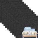 Felt Furniture Pads, 10 Pack Heavy Duty Non Slip Felt Sheets, 8 x 8 inch for Hardwood Floors, Chairs, Walls (Black)