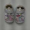 FEETCITY Wide Toddler Shoes Kids Slip on Sneakers Boys Girls Toddler Walking Shoes Breathable Athletic Shoes Running Sneakers, Whiteflower, Size: 4.5