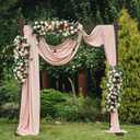 Wedding Arch -7.48FT Square Wooden Wedding Arches for Ceremony, Wood Arbor Backdrop Stand for Proposal Wedding Party Scene, Birthday Party, Bridal Shower, Garden, Outdoor, Rustic Decorationsz