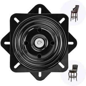 8 Inch Heavy Duty 360 Degree Bar Stool Swivel Replacement Seat Swivel Base Barstool Swivel Plate-for Recliner Chair,Barstools,Chair,Ball Bearing Swivel Boat Seat Or Van Pilot Seat.