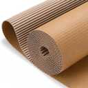 MotiMind Corrugated Cardboard Roll, 36 x 200 Inch Single Face Cushioned | Wrap Corrugated Cardboard Paper for Shipping, Packing, Moving, Crafts & Floor Protection