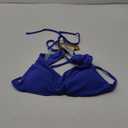 Women's Twist Backless Criss Cross Back Bathing Swimwear Cheeky Bikini Top (Medium, Royal Blue)