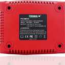 Biswaye 18V 3.0A Fast Charger Compatible with Porter Cable 18V Battery, PCXMVC Charger Compatible with Porter-Cable PC18B PC18BLEX PCC489N PC18BLX 18 Volt Lithium NiCad NiMH Battery with LED Indicator
