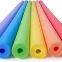 SLOOSH Foam Pool Noodles-Multicolor Floating Foam Tube, 6 Pack 48 Inch Hollow Swim Noodles for Swimming Floating and Craft Projects,Multi-Purpose Swimming Pool Noodle Bulk Buoyancy