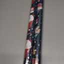 2 x CAMKUZON Reversible Christmas Wrapping Paper Roll for Kids Baby - Funny Gnome in Black, HO HO HO & Snowflake Christmas Tree in Red - Cartoon Holiday Gift Wrap Paper, 17.7 Inch