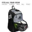 Adidas Stadium 4 Soccer Backpack Team Sports Bag with Ball Pocket, 36L