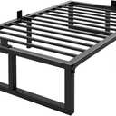 16 inch Twin XL Bed Frame,3500 lbs Heavy Duty Metal Platform,Steel Slats Support/No Box Spring Needed/Noise Free/Non-Slip/Easy Assembly