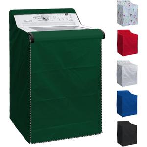 BlueStars Washing Machine Cover For Top-load - Premium Outdoor Protection For Most Washer Dryer Cover - W29x D28x H43 (Green)