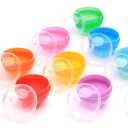 Capsule Vending Machine Translucent Round Capsules Empty 50 pcs 1.26 inch - Gumball Machine Capsules Bulk Party Favors Containers - Easter Basket Stuffers Gifts Pinata Stuffers DIY Craft Supplies