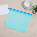 Reusable Silicone Food Storage Bags, 100% Silicone Food Grade Containers, Leakproof, Sandwich Snack Bags, Stand Up Zip Container for Soup and Leftovers, Dishwasher & Microwave Oven Safe 500 ml Set of 5