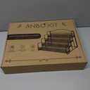 ANBOXIT Greeting Card Display Stand, Metal Rack Holder Organizer | for Retail Stores Vendors, Postcards, Stickers, White - 4 Tier