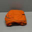 SUNFURA Dog Coat, Warm Dog Coat XXL Puffer Jacket with Harness Hole, Reflective Pet Snow Jacket Turtleneck Fleece Vest for Weimaraner, Labrador, Golden Retriever, Orange 2XL