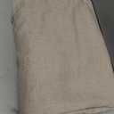 jinchan Linen Curtains for Living Room Bedroom Light Filtering Semi Sheer Curtains Boho Farmhouse French Country Cottage Core Decor Window Drapes Back Tab 84 Inch Length Laced Taupe