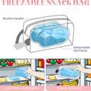Freezable Lunch Bag,Freezable Snack Bag,Mini Cooler Bag for Travel/Work/School,Small Insulated Bag,Small Cooler Lunch Box with Ice Packs,Insulated Snack Bag,Freezable Snack Box with Handle Buckle