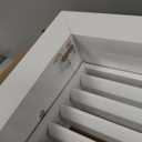 HVAC Premium 18" X 18" Aluminum Return Filter Grille for 1" Filter - Easy Airflow - Linear Bar Grilles [Outer Dimensions: 20.5"w X 20.5"h]