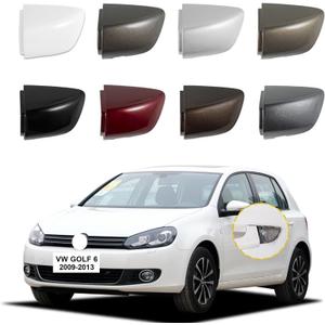 Car Exterior Door Handle Key Hole Trim Cover CapCompatible with VW Golf 6 Passat Scirocco Sharan Skoda Superb Seat Alhambra 1K8837879 5KD837879 Door Handle Accessories Lock Cap White