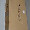 28 x 18 Inches Extra Large Rectangle Cherry Wood Ottoman Tray with Handles, Serve Tea, Coffee or Breakfast in Bed, Classic Wooden Decorative Serving Tray