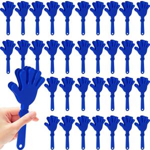 36 Pcs Hand Clappers for Sporting Events Loud Plastic Noisemakers for Football Basketball Baseball Fans Blue